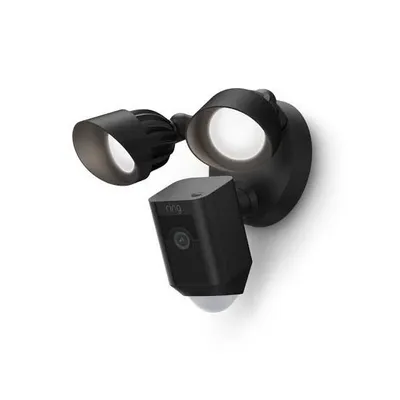 Ring floodlight camera, a wired outdoor option with motion-activated lighting